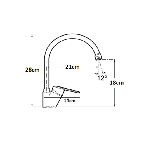 Grifo Monomando De Fregadero FLAMENCO