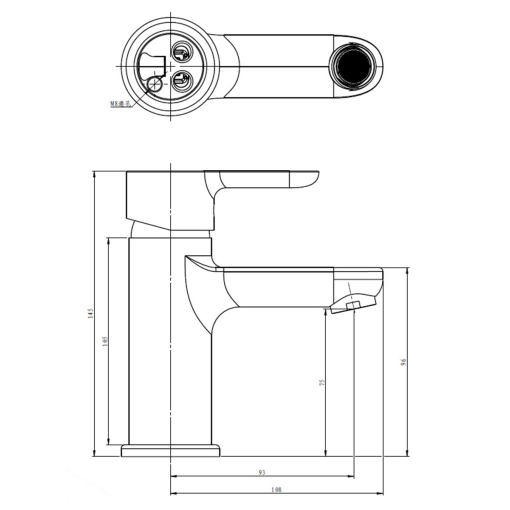 Grifo Monomando De Lavabo GOLF