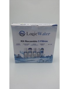 KIT de cartouches de remplacement pour l'osmose inverse (sédiments + Gac + bloc + post-filtre)