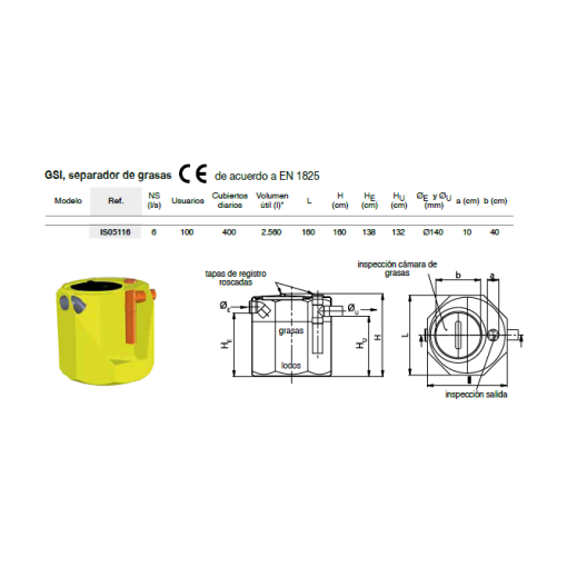 Separador De Grasas GSI RIUVERT
