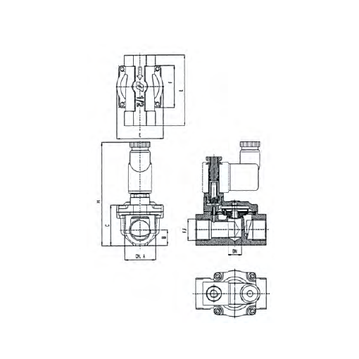 Electrov. P/Agua Nc 15 Bar - 3/8"