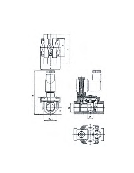 Electrov. P/Agua Nc 15 Bar - 3/8"