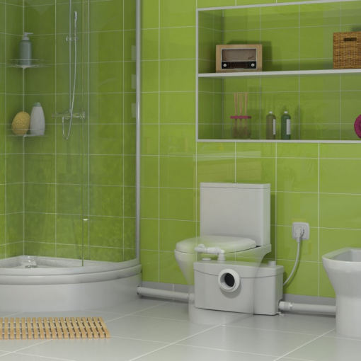 Triturador De Gran Capacidad Para WC, Lavabo, Ducha Y Bidé SANIPLUS