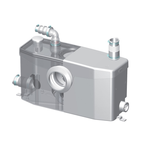 Triturador De Gran Capacidad Para WC, Lavabo, Ducha Y Bidé SANIPLUS