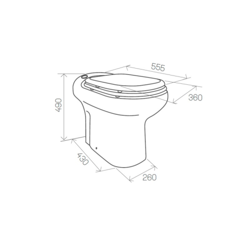 SANICOMPACT ELITE - Inodoro con triturador incorporadoDual Flush