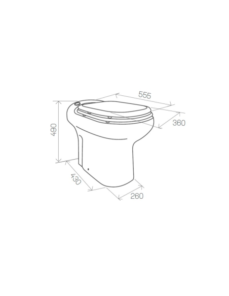 SANICOMPACT ELITE - Inodoro con triturador incorporadoDual Flush