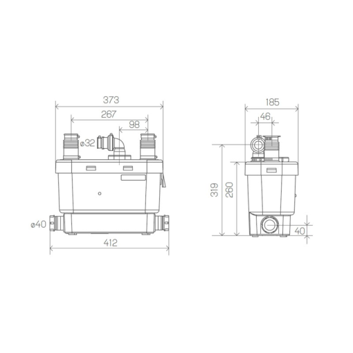 Bomba De Evacuación Intensiva SANISPEED