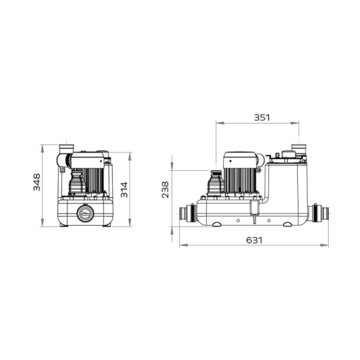 Bomba De Evacuación Para Uso Profesional SANICOM 1