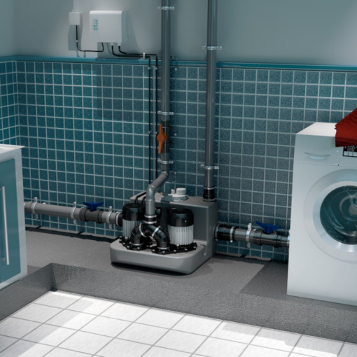 Bomba De Evacuación Para Uso Profesional De 2 Motores SANICOM 2