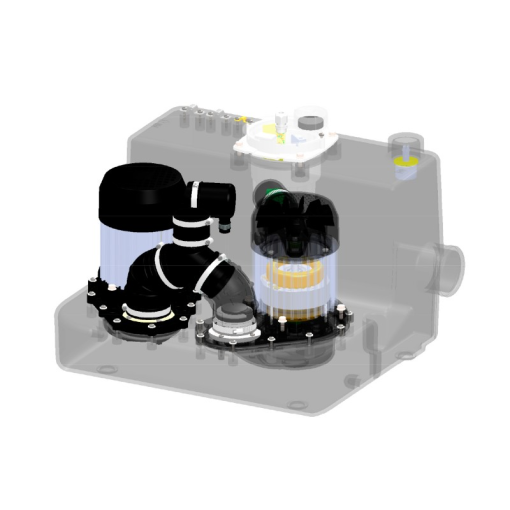 Bomba De Evacuación Para Uso Profesional De 2 Motores SANICOM 2