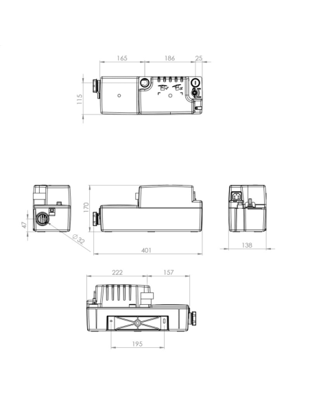 Bomba Para Aguas De Condensación SANICONDENS BEST FLAT