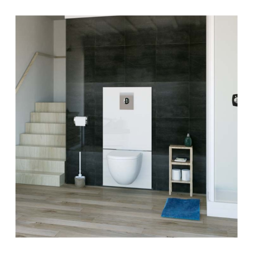 SANIWALL PRO UP - Bastidor Grohe con cisterna y triturador para baño completo + paneles exteriores