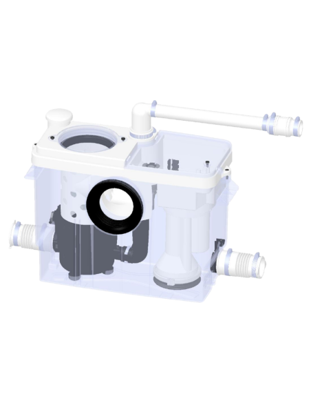 SANIWALL PRO UP - Bastidor Grohe con cisterna y triturador para baño completo + paneles exteriores