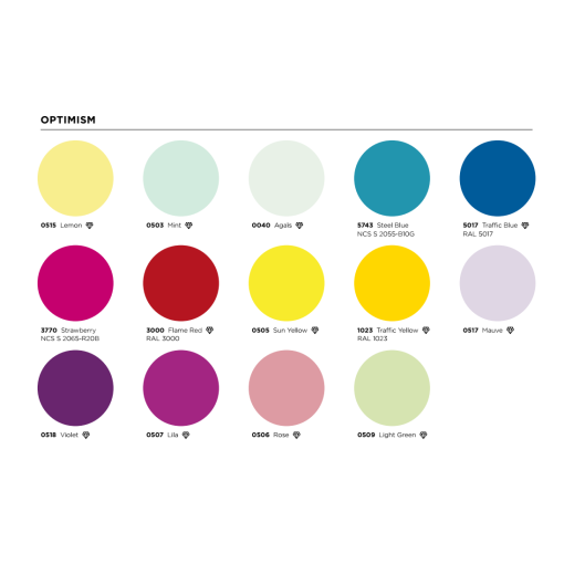 Gama de colores (indique el elegido en las observaciones de su pedido)