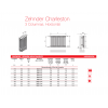 Opciones de medidas para el Radiador Decorativo Zehnder Charleston 3 columnas horizontal De Runtal 