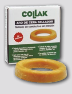 Aro De Cera Para Inodoro Diámetro 14 Cm COLLAK