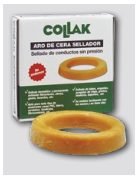 Aro De Cera Para Inodoro Diámetro 14 Cm COLLAK