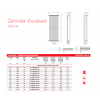 Opciones de medidas para el Radiador Decorativo Zehnder Excelsior Vertical Y Vertical Doble De Runtal