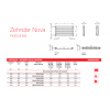 Opciones de medidas para el Radiador Decorativo Zehnder Nova Horizontal Y Horizontal Doble De Runtal