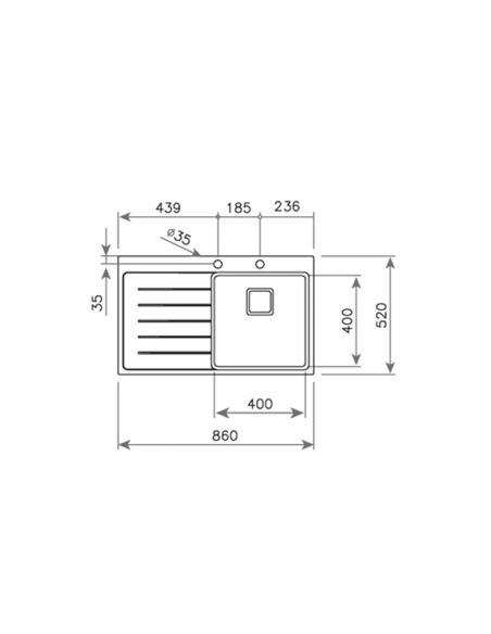 Fregadero TEKA ZENIT R15 1C 1E 86