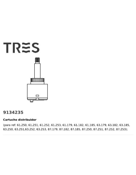 Cartucho Distribuidor De Repuesto Ref.: 9134235 TRES