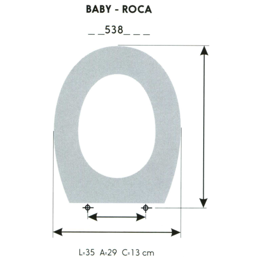 Tapa WC Infantil BABY ROCA (Tapa + Aro)