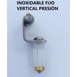 Raccord pour couvercle WC Vertical Inox Fixe à la pression