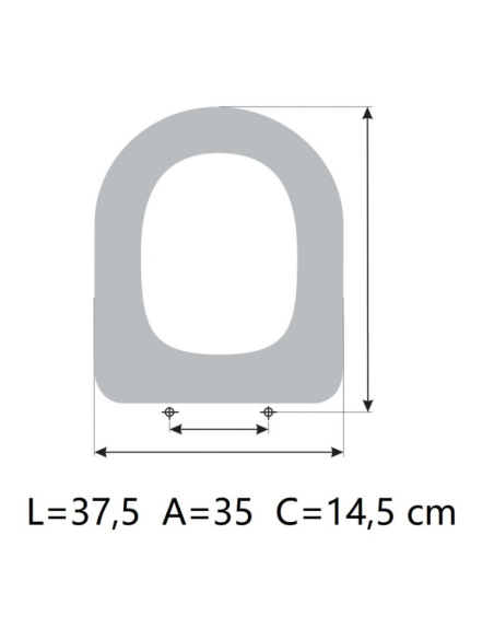 Abattant WC GALASSIA M2-50 CM