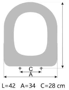 SELLES ANTIBES toilet seat