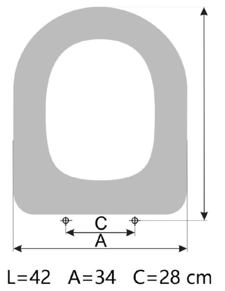 SELLES ANTIBES toilet seat