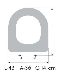 GALA BLUE toilet seat