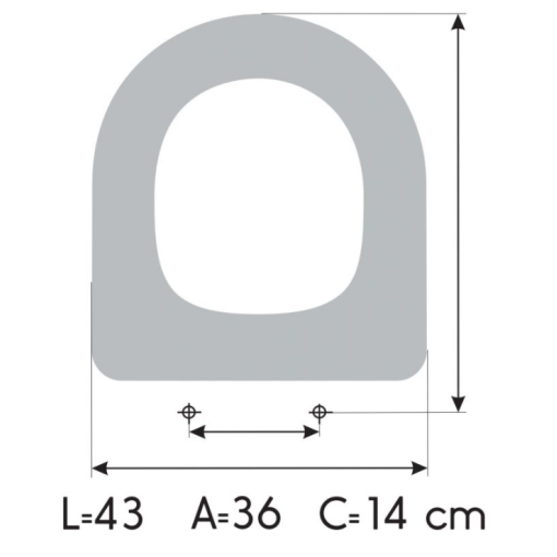 GALA BLUE toilet seat