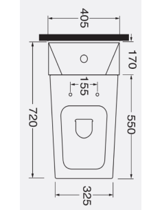 AZURRA BSIDE toilet seat