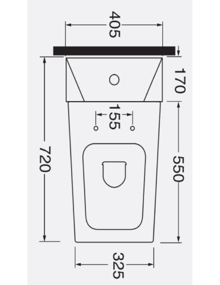 AZURRA BSIDE toilet seat