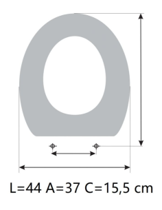 Toilet seat UNISAN CETUS