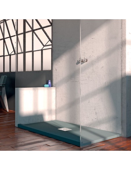 PLATO DE DUCHA LISO ENMARCADO FRONTAL - DOCCIA