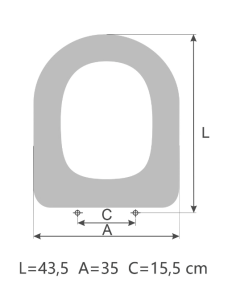 SELLES GILIA toilet seat