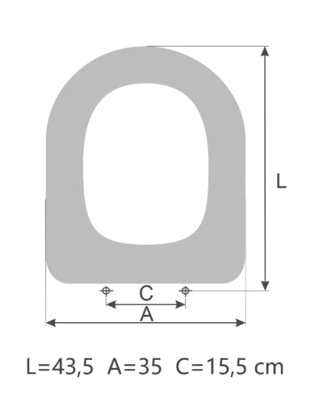 SELLES GILIA toilet seat