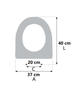 Tapa WC ROCA INSPIRA ROUND COMPACT