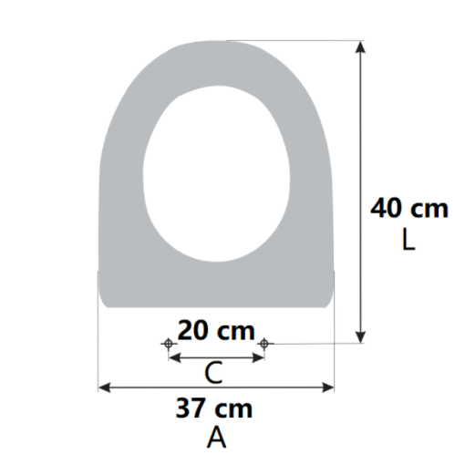 Sedile WC ROCA INSPIRA ROUND COMPACT