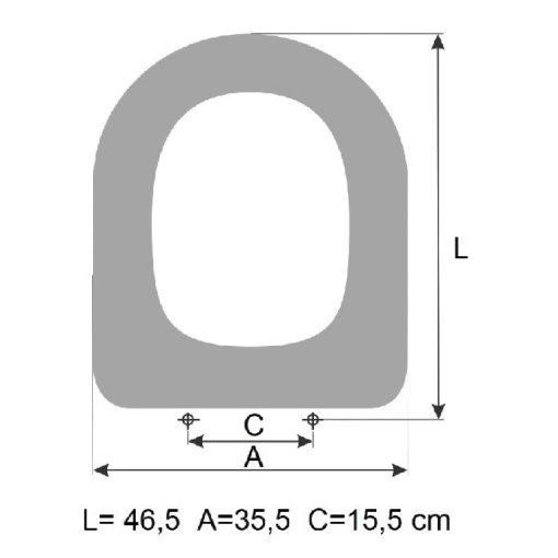 Sedile WC SELLES JOAN SOSPESA