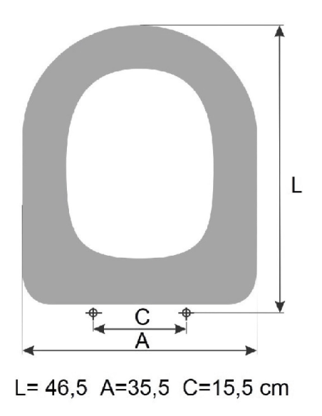SELLES JOAN SUSPENDED toilet seat
