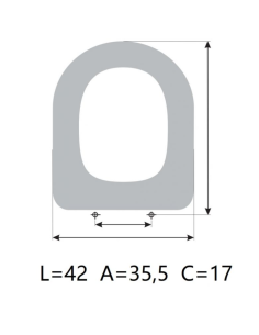 ALLIA SCARLET toilet seat