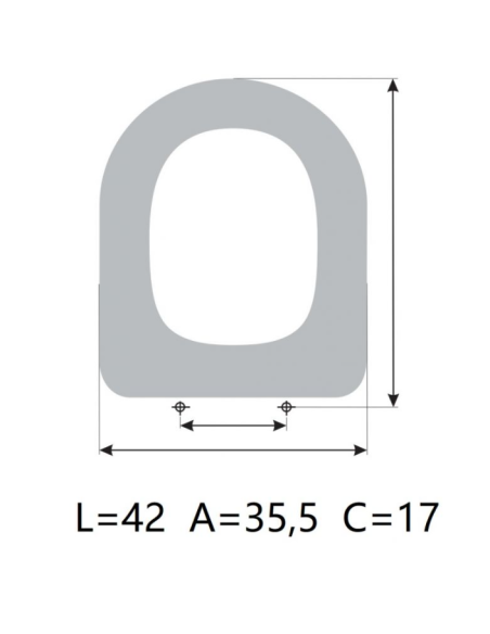 Tapa WC ALLIA SCARLET