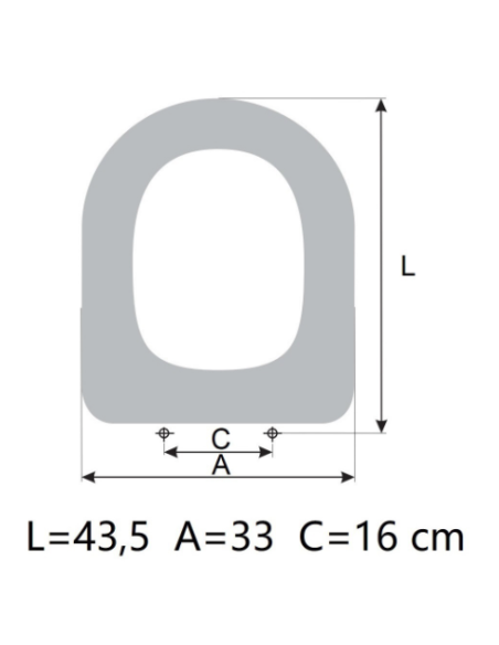 PORCHER VENETO toilet seat