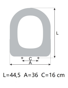 SELLES YOKO 90 toilet seat