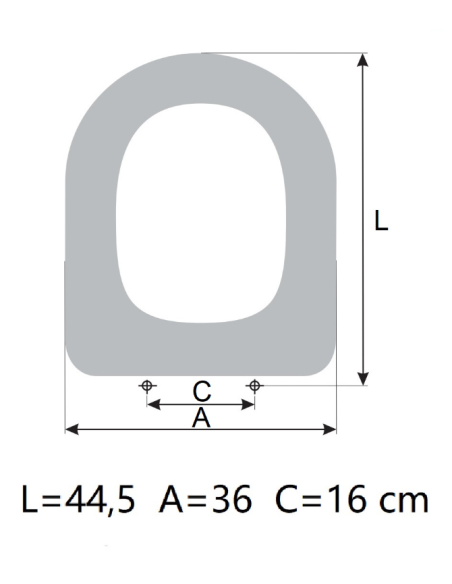SELLES YOKO 90 toilet seat