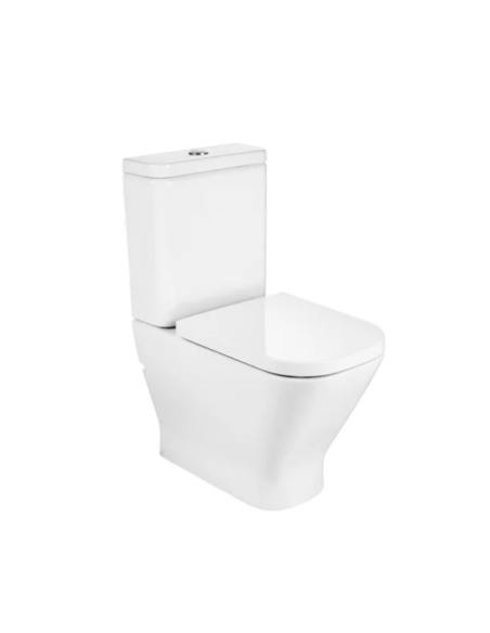 Tapa wc y asiento ORIGINAL Para Inodoro THE GAP SQUARE COMPACTO CAIDA AMORTIGUADA ROCA