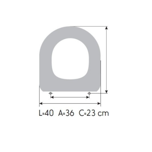 Abattant WC ROCA MERIDIAN COMPACT