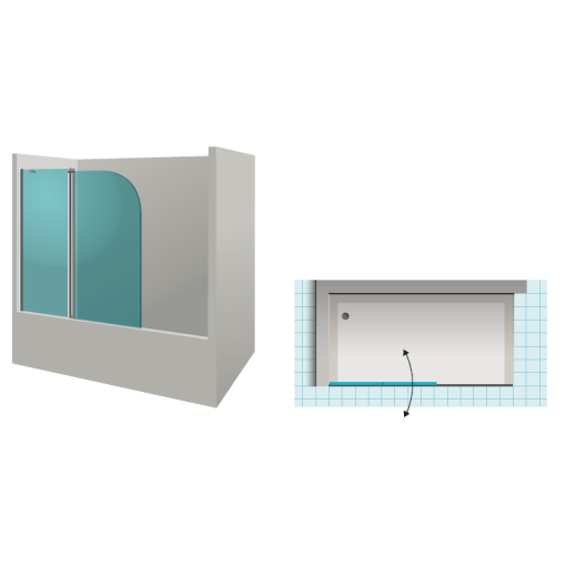 MAMPARA PARA BAÑERA NAGOYA - DOCCIA
